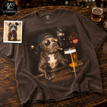 Personalized Pitbull T-Shirt | Custom Dog Photo Graphic Tee | Funny Dog Lover Gift | Upload Your Pet Picture